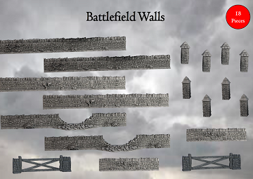 TERRAIN CRATE - BATTLEFIELD WALLS