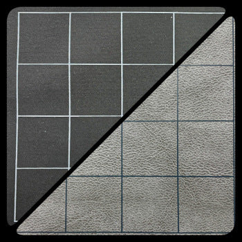 BATTLEMAT 1" SQUARE REVERSIBLE BLK-GREY 26"X23.5"