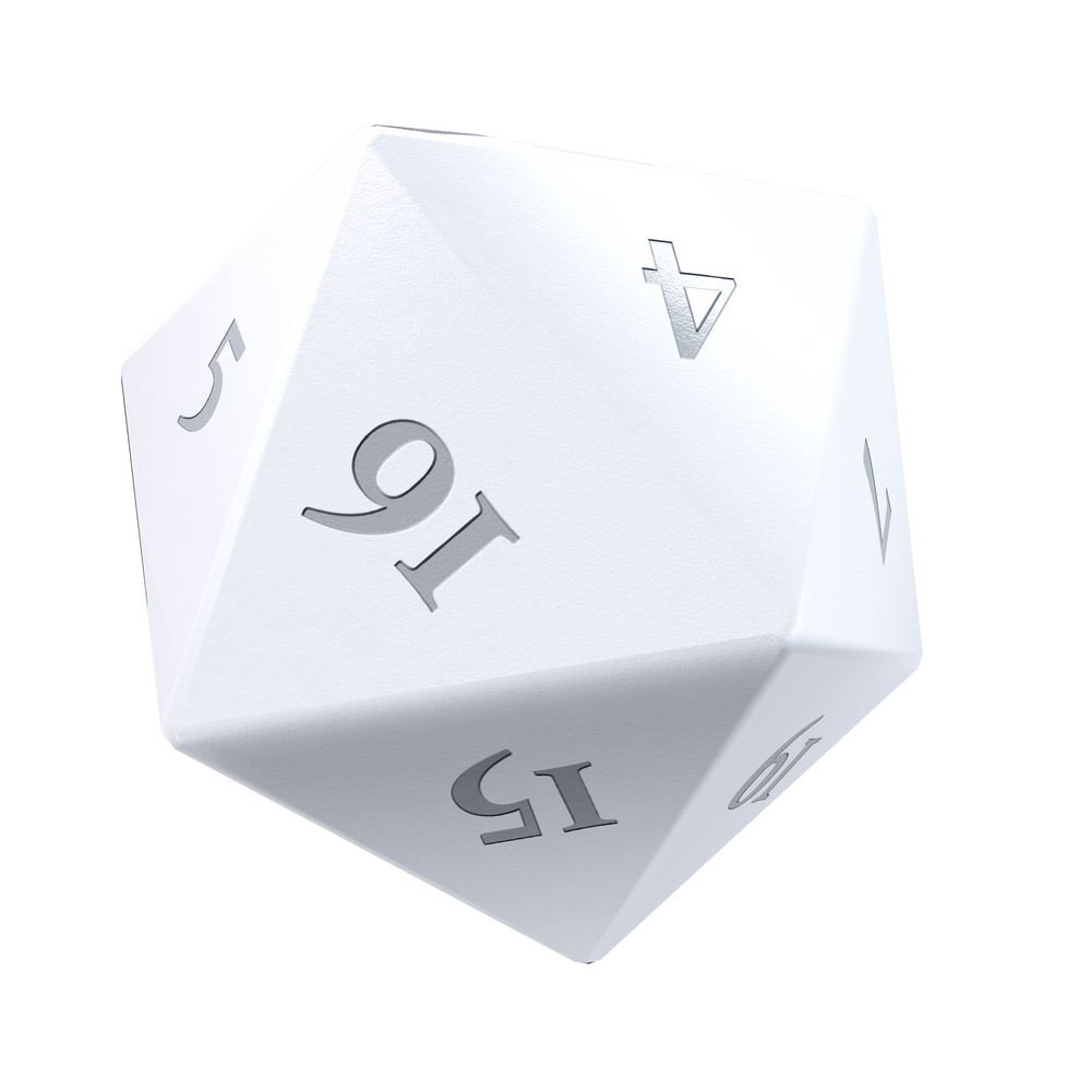 UP DICE HEAVY METAL VIVID WHITE