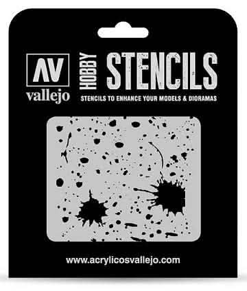 VALLEJO: HOBBY STENCIL SPLASH AND STAINS
