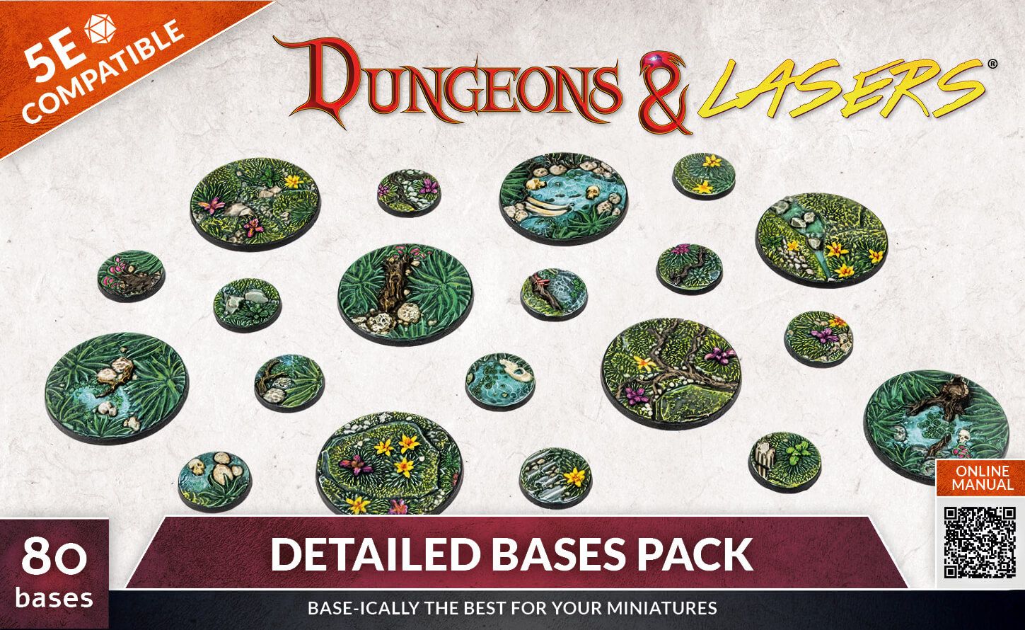 DUNGEONS AND LASERS DETAILED BASES PACK