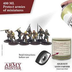 THE ARMY PAINTER COLOUR PRIMER: AEGIS SUIT SATIN VARNISH SPRAY