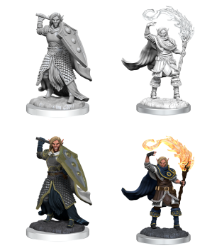 DND UNPAINTED MINIS WV16 ELF CLERIC MALE