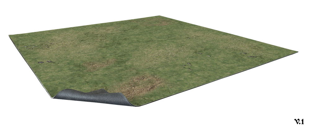 BATTLE SYSTEMS GAME MAT GRASSY FIELDS 2X2 V1