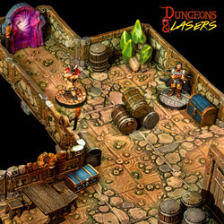 DUNGEONS AND LASERS DWARVEN MINE HALF-HEIGHT WALLS