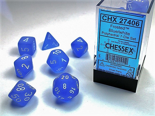 FROSTED 7-DIE SET BLUE/WHITE