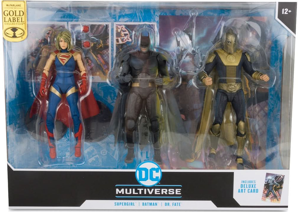 DC MULTIVERSE 7" 3PK-BATMAN, DR.FATE, SUPERGIRL(2)