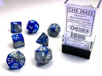 GEMINI 7-DIE SET BLUE-STEEL/WHITE