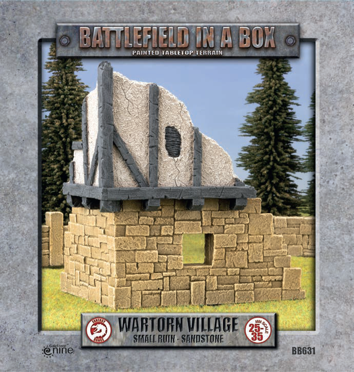 BATTLEFIELD IN A BOX: WARTORN VILLAGE SANDSTONE SM