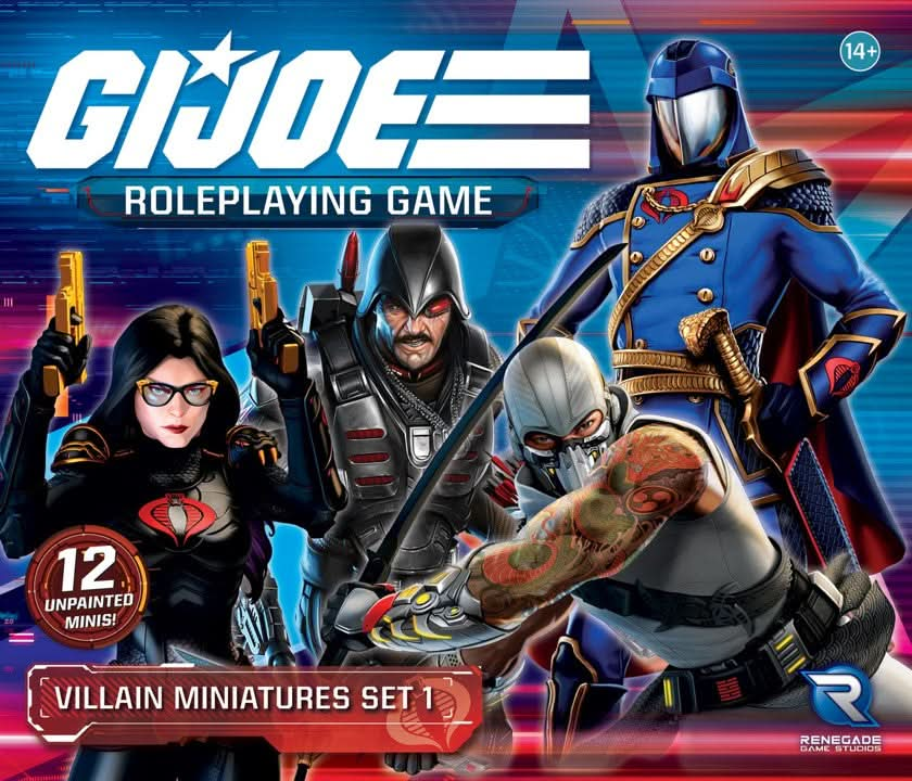 G.I. JOE RPG VILLAIN MINIATURES SET 1