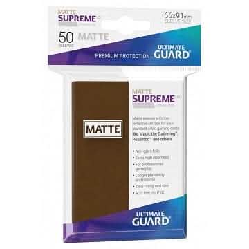 UG SLEEVES SUPREME UX MATTE BROWN 50CT