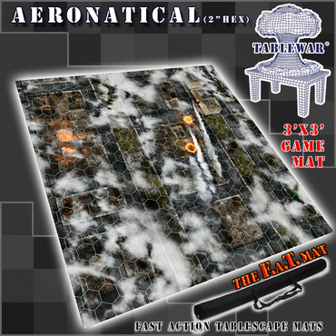 F.A.T. MATS: AERONATICAL W/2" HEX 3X3