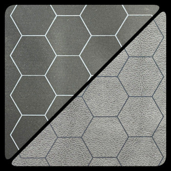 BATTLEMAT 1" HEX REVERSIBLE BLACK-GREY 26"X23.5"