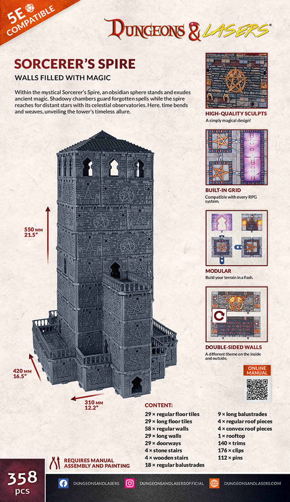 DUNGEONS AND LASERS SORCERER'S SPIRE