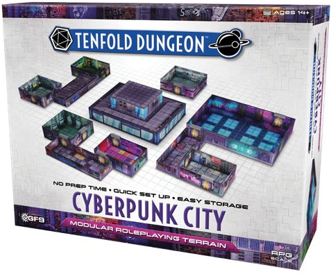 TENFOLD DUNGEON TERRAIN SET - CYBERPUNK CITY