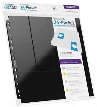 UG QUADROW PAGES SIDE-LOADING 24PKT BLACK 10CT