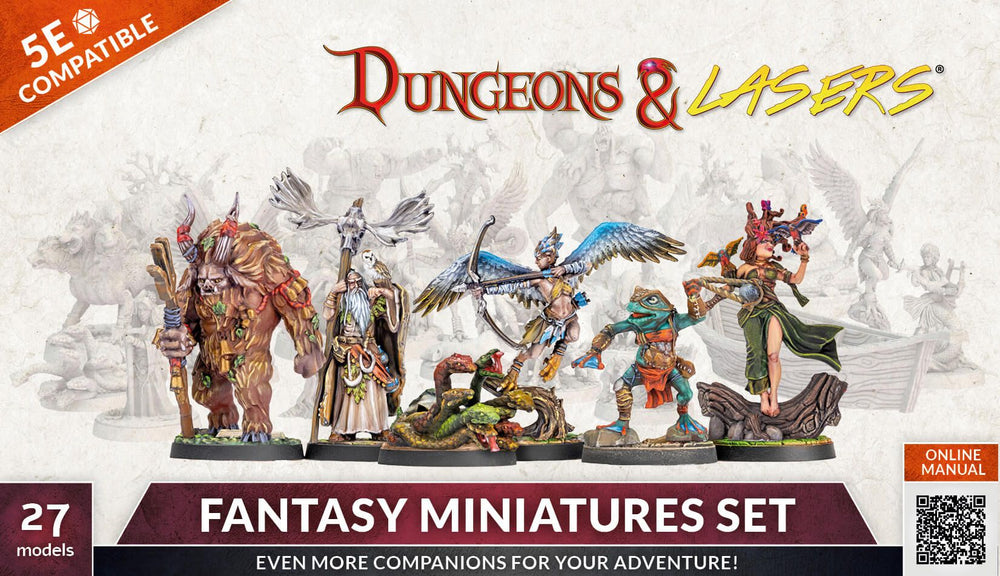 DUNGEONS AND LASERS FANTASY MINIATURES SET