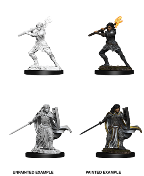 DND UNPAINTED MINIS WV10 FEMALE HUMAN PALADIN