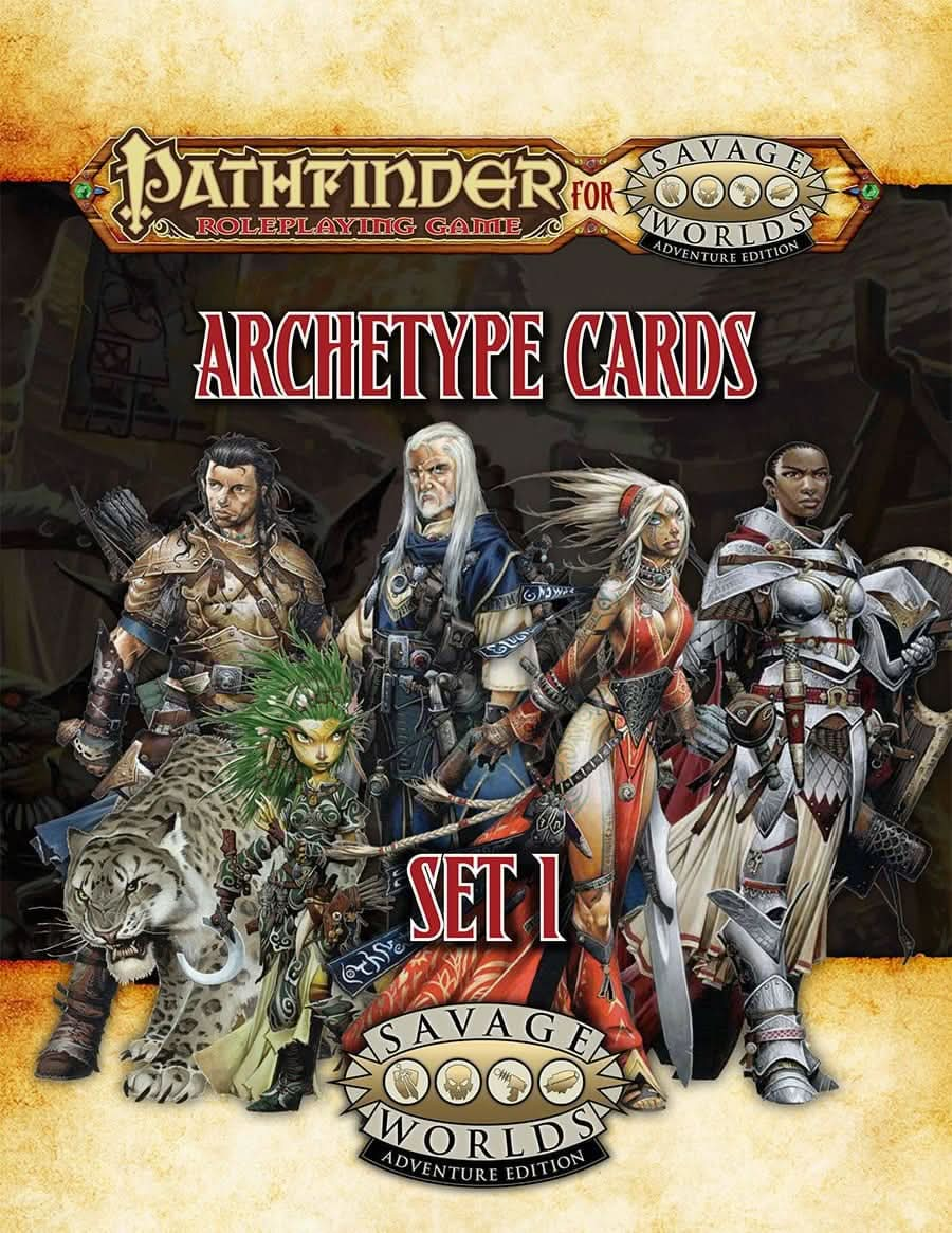 PATHFINDER FOR SAVAGE WORLDS ARCHETYPE CARDS SET 1