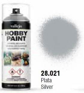 VALLEJO: AEROSOL SILVER 400ML