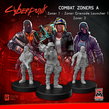 CYBERPUNK RED MINIS COMBAT ZONERS A