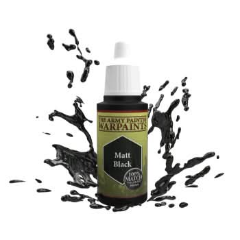 THE ARMY PAINTER WARPAINTS: MATTE BLACK (18ML)