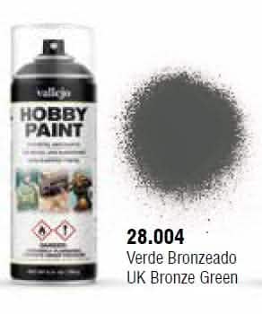 VALLEJO: AEROSOL UK BRONZE GREEN 400ML