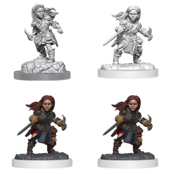 DND UNPAINTED MINIS WV20 HALFLING ROGUE FEMALE