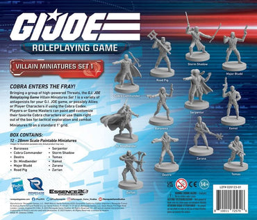 G.I. JOE RPG VILLAIN MINIATURES SET 1