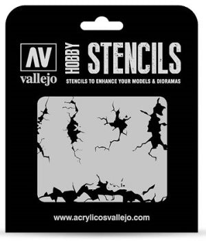 Vallejo Stencils - Texture Effects - Cracked Wall