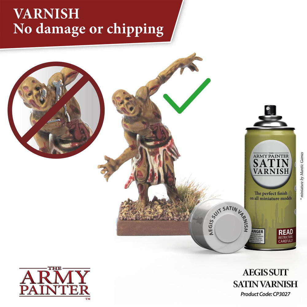 THE ARMY PAINTER COLOUR PRIMER: AEGIS SUIT SATIN VARNISH SPRAY