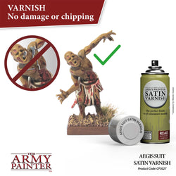 THE ARMY PAINTER COLOUR PRIMER: AEGIS SUIT SATIN VARNISH SPRAY