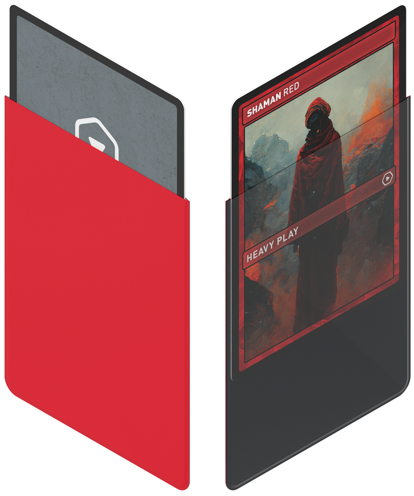 HP CURV SLEEVES SHAMAN RED STANDARD 100CT