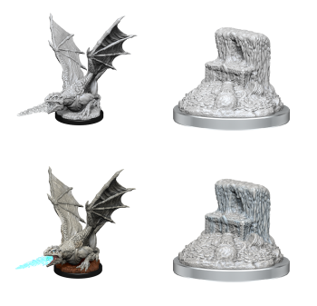 DND UNPAINTED MINIS WV19 WHITE DRAGON WYRMLING