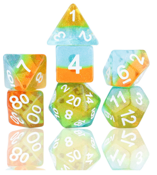 SD CELESTIAL OCEAN DUSK DICE SET
