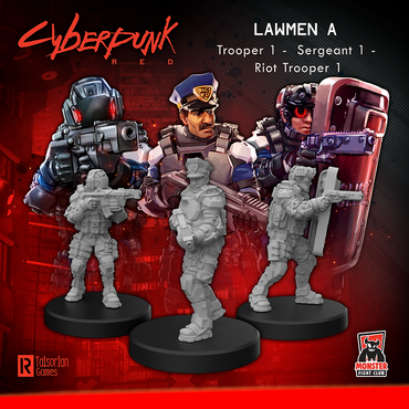 CYBERPUNK RED MINIS LAWMEN A