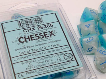 GEMINI 10D10 PEARL TURQUOISE-WHITE/BLUE LUMINARY