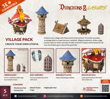 DUNGEONS AND LASERS VILLAGE PACK