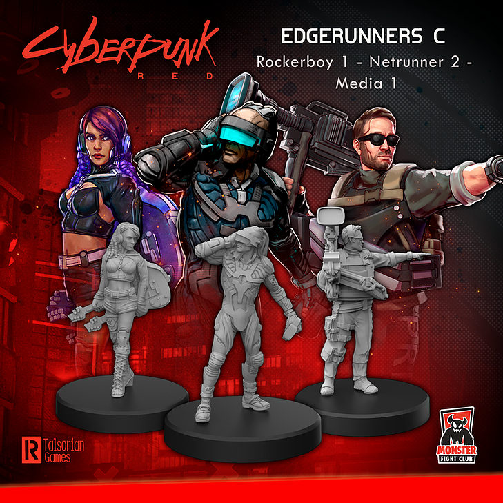 CYBERPUNK RED MINIS EDGERUNNER C