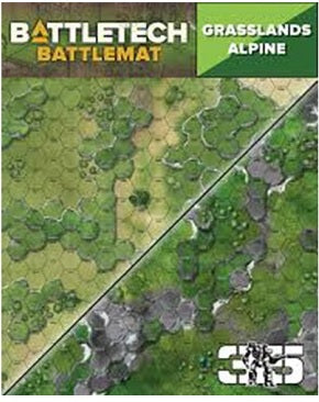 BATTLETECH BATTLE MAT GRASSLANDS/ALPINE