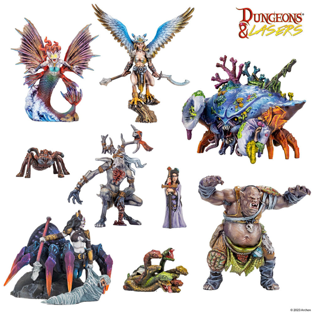 DUNGEONS AND LASERS FANTASY MINIATURES SET