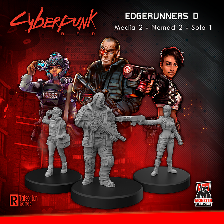 CYBERPUNK RED MINIS EDGERUNNER D