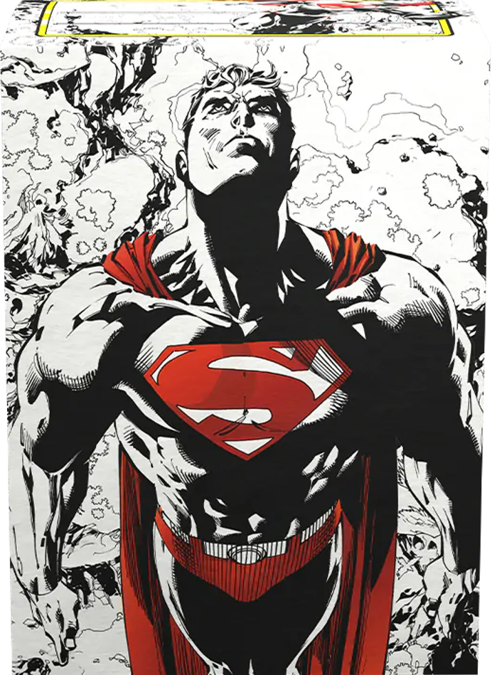 DRAGON SHIELD SLEEVES SUPERMAN CORE RED/WHITE 100C