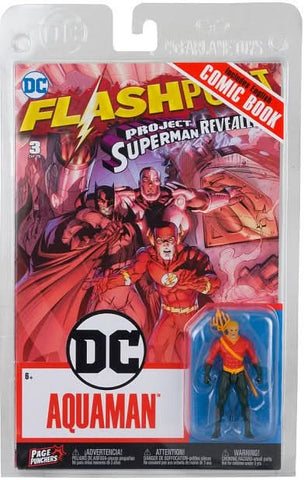 DC DIRECT-3" FIG/COMIC WV3-AQUAMAN(FLASHPOINT)