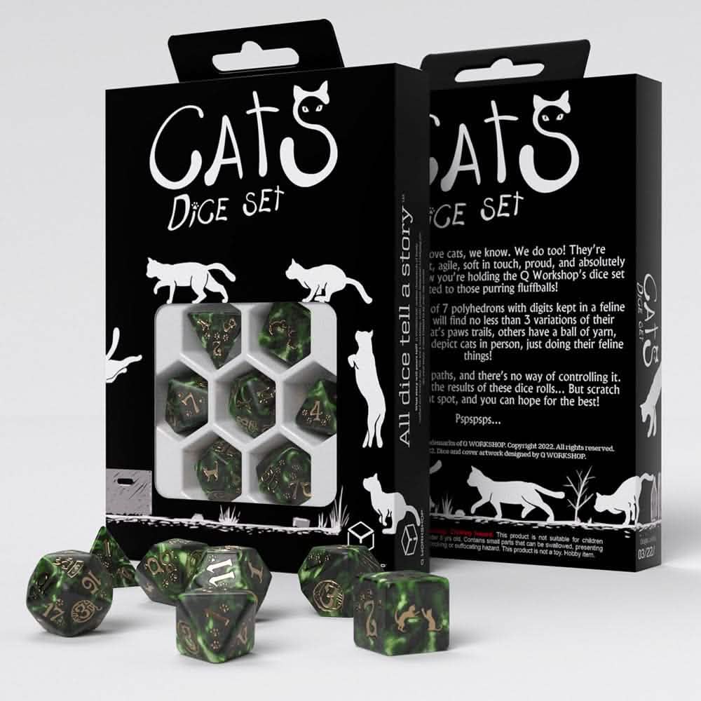 CATS MODERN DICE SET PIXEL