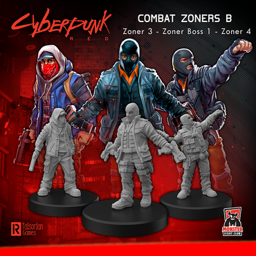 CYBERPUNK RED MINIS COMBAT ZONERS B