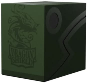 DRAGON SHIELD DECK DOUBLE SHELL FOREST GREEN/BLACK