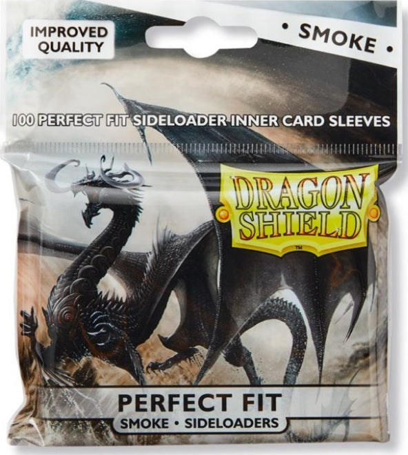 DRAGON SHIELD SLEEVES PERFECT FIT SIDELOADER SMOKE