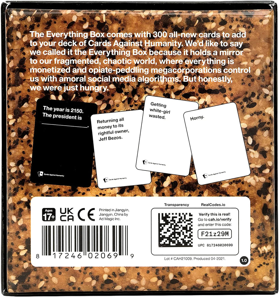 CARDS AGAINST HUMANITY: EVERYTHING BOX