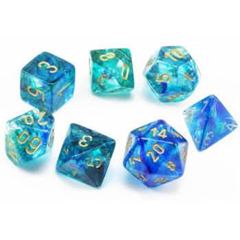 NEBULA 7-DIE SET OCEANIC/GOLD LUMINARY